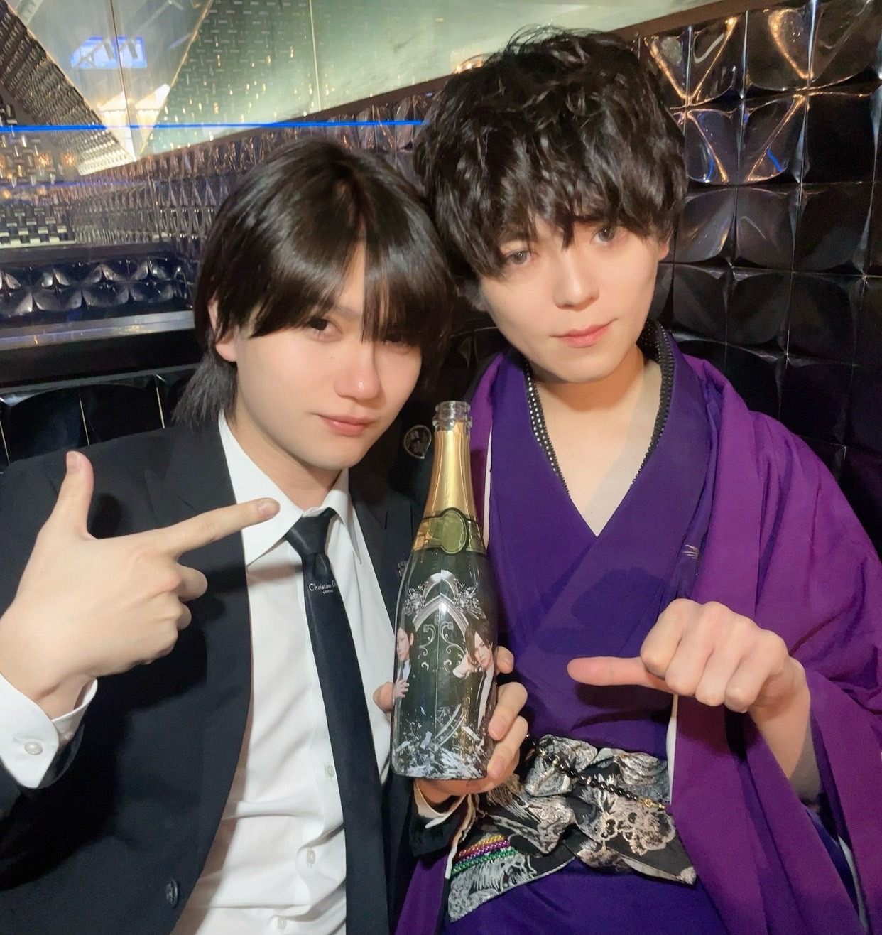 蒼眞副主任からも
シャンパンでお祝い☆